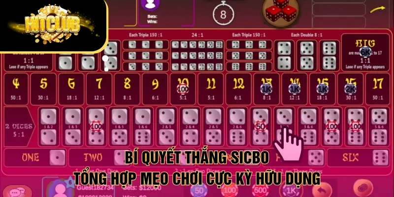 bí quyết thắng Sicbo